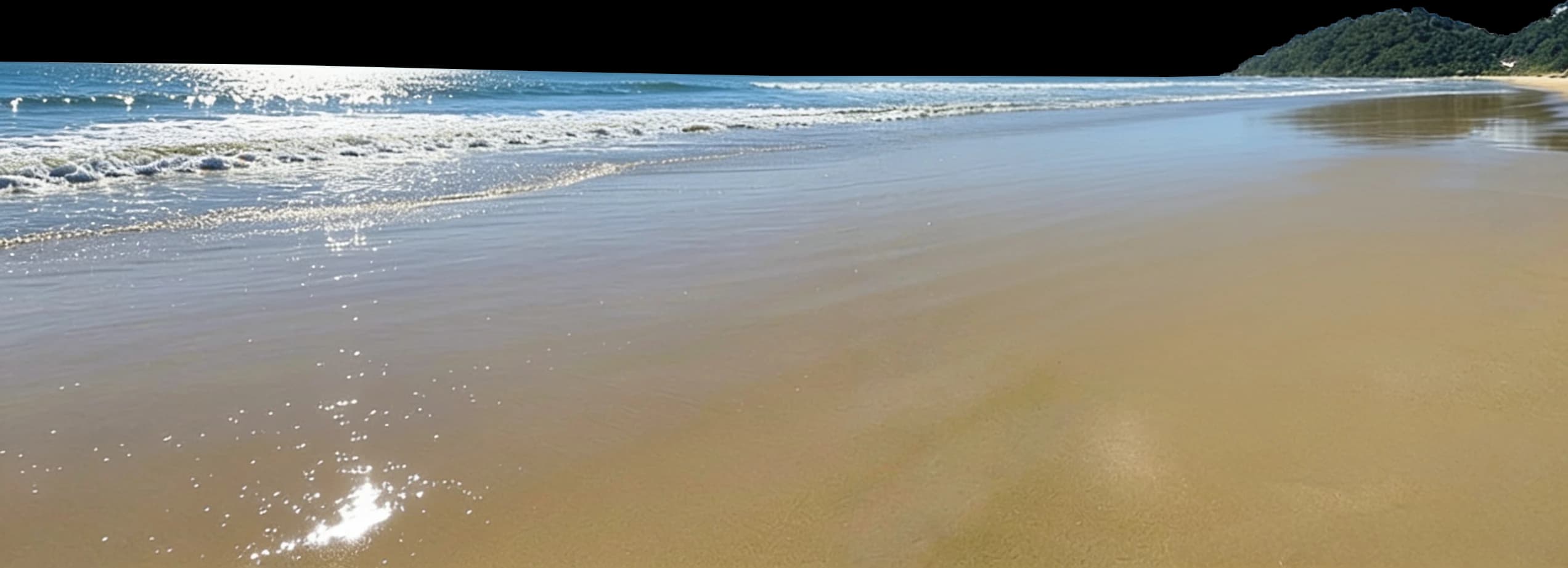 Chão de areia da praia