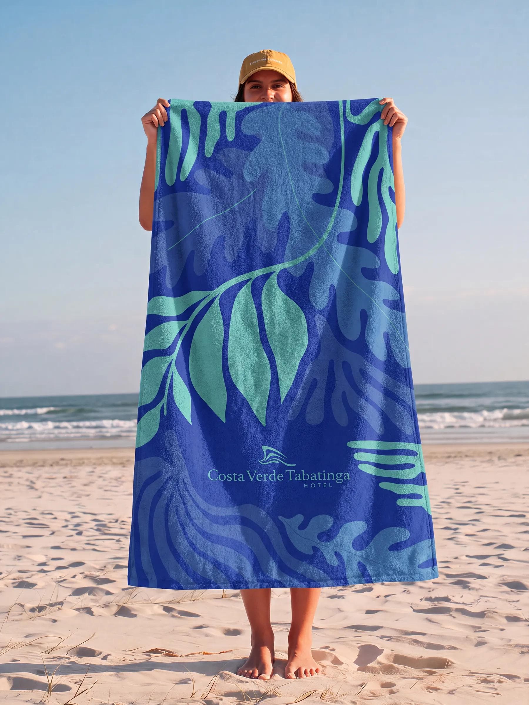Toalha de praia personalizada